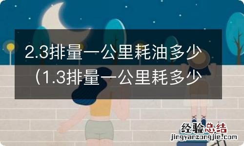 1.3排量一公里耗多少油 2.3排量一公里耗油多少