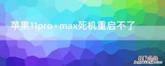 iPhone11pro max死机重启不了