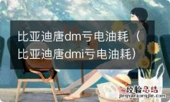 比亚迪唐dmi亏电油耗 比亚迪唐dm亏电油耗