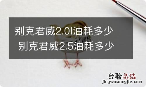 别克君威2.0l油耗多少 别克君威2.5油耗多少