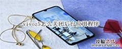 vivoz5怎么关闭后台应用程序