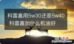 科雷嘉用5w30还是5w40 科雷嘉加什么机油好