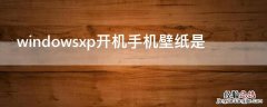 手机壁纸电脑开机壁纸 windowsxp开机手机壁纸是