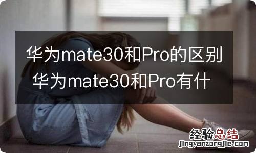 华为mate30和Pro的区别 华为mate30和Pro有什么区别