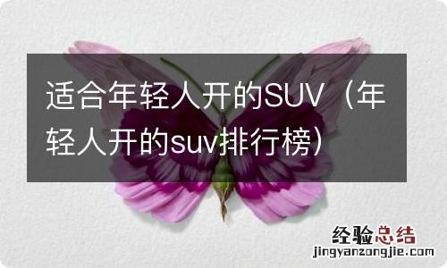 年轻人开的suv排行榜 适合年轻人开的SUV