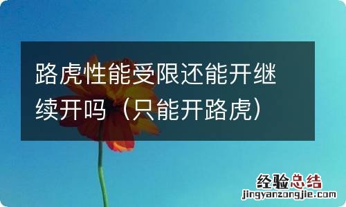 只能开路虎 路虎性能受限还能开继续开吗