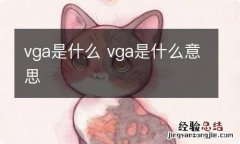 vga是什么 vga是什么意思