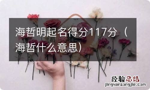 海哲什么意思 海哲明起名得分117分