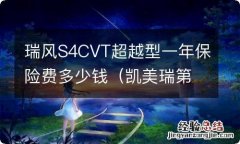 凯美瑞第四年保险费多少 瑞风S4CVT超越型一年保险费多少钱