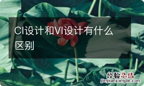 CI设计和VI设计有什么区别