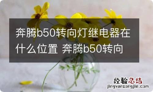 奔腾b50转向灯继电器在什么位置 奔腾b50转向灯电路图