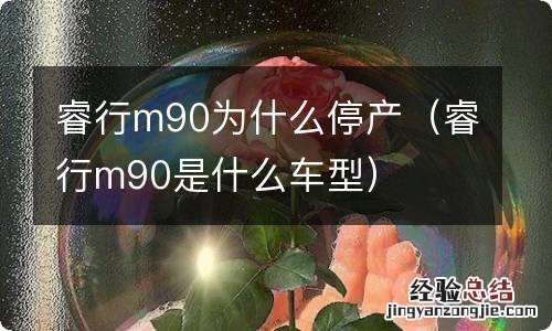 睿行m90是什么车型 睿行m90为什么停产