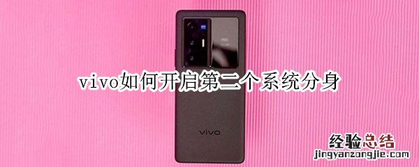 vivo如何开启第二个系统分身 vivo有系统分身