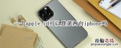 一个apple 一个apple id可以几个ipad使用