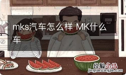 mks汽车怎么样 MK什么车