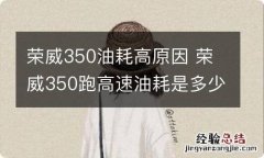 荣威350油耗高原因 荣威350跑高速油耗是多少