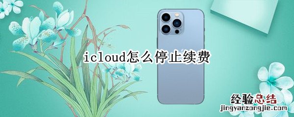 苹果icloud怎么停止续费 icloud怎么停止续费