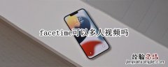 facetime多人视频聊天要求 facetime可以多人视频吗