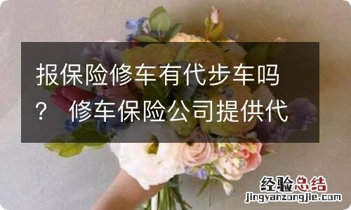 报保险修车有代步车吗？ 修车保险公司提供代步车吗