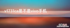 v1731ca是不是vivo手机