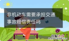 非机动车需要承担交通事故赔偿责任吗