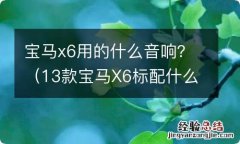 13款宝马X6标配什么品牌音响 宝马x6用的什么音响？