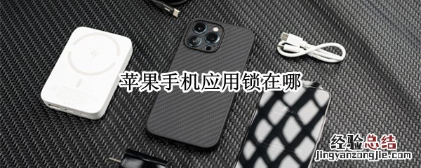 苹果手机应用锁在哪 苹果手机应用锁在哪里设置密码