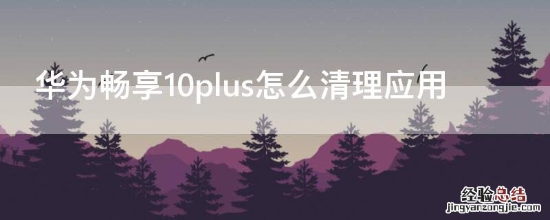 华为畅享20plus手机怎么清理应用 华为畅享10plus怎么清理应用