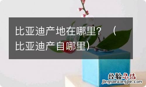 比亚迪产自哪里 比亚迪产地在哪里？