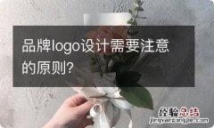 品牌logo设计需要注意的原则？