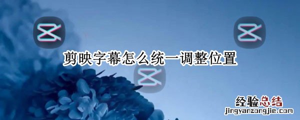 剪映字幕怎么统一调整位置 剪映字幕怎么统一调整位置大小