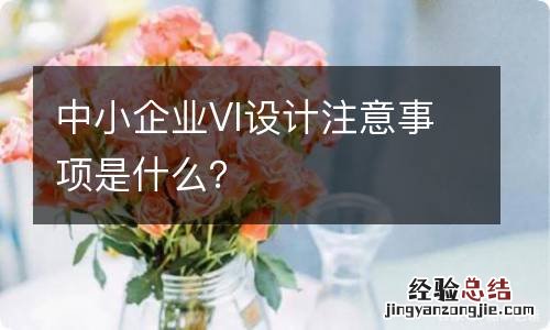 中小企业VI设计注意事项是什么？