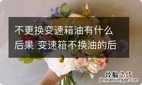 不更换变速箱油有什么后果 变速箱不换油的后果