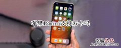 iPhone 12mini支持双卡吗 苹果12mini支持双卡吗