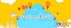 datarecovery是啥 datarecovery是什么文件