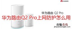 华为路由Q2 Pro怎么使用上网防护功能