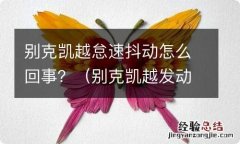 别克凯越发动机怠速抖动是怎么回事 别克凯越怠速抖动怎么回事？