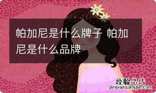 帕加尼是什么牌子 帕加尼是什么品牌