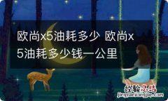 欧尚x5油耗多少 欧尚x5油耗多少钱一公里