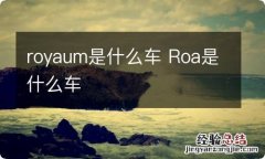 royaum是什么车 Roa是什么车