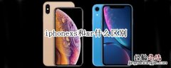 iphonexs和xr什么区别