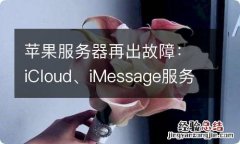 苹果服务器再出故障：iCloud、iMessage服务崩溃