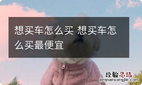 想买车怎么买 想买车怎么买最便宜