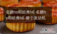 名爵hs和哈弗h6 名爵hs和哈弗h6 哪个发动机好