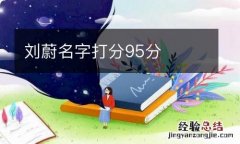 刘蔚名字打分95分