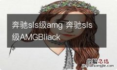 奔驰sls级amg 奔驰sls级AMGBliack