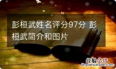 彭桓武姓名评分97分 彭桓武简介和图片