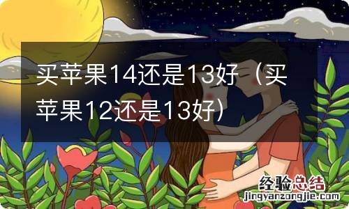 买苹果12还是13好 买苹果14还是13好