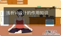 浅析VI设计的作用知识