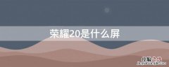 荣耀20是什么屏幕厂商 荣耀20是什么屏